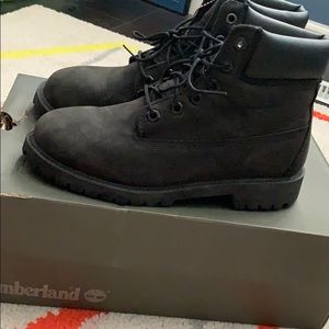 Black Timberlands. Size 5.5
